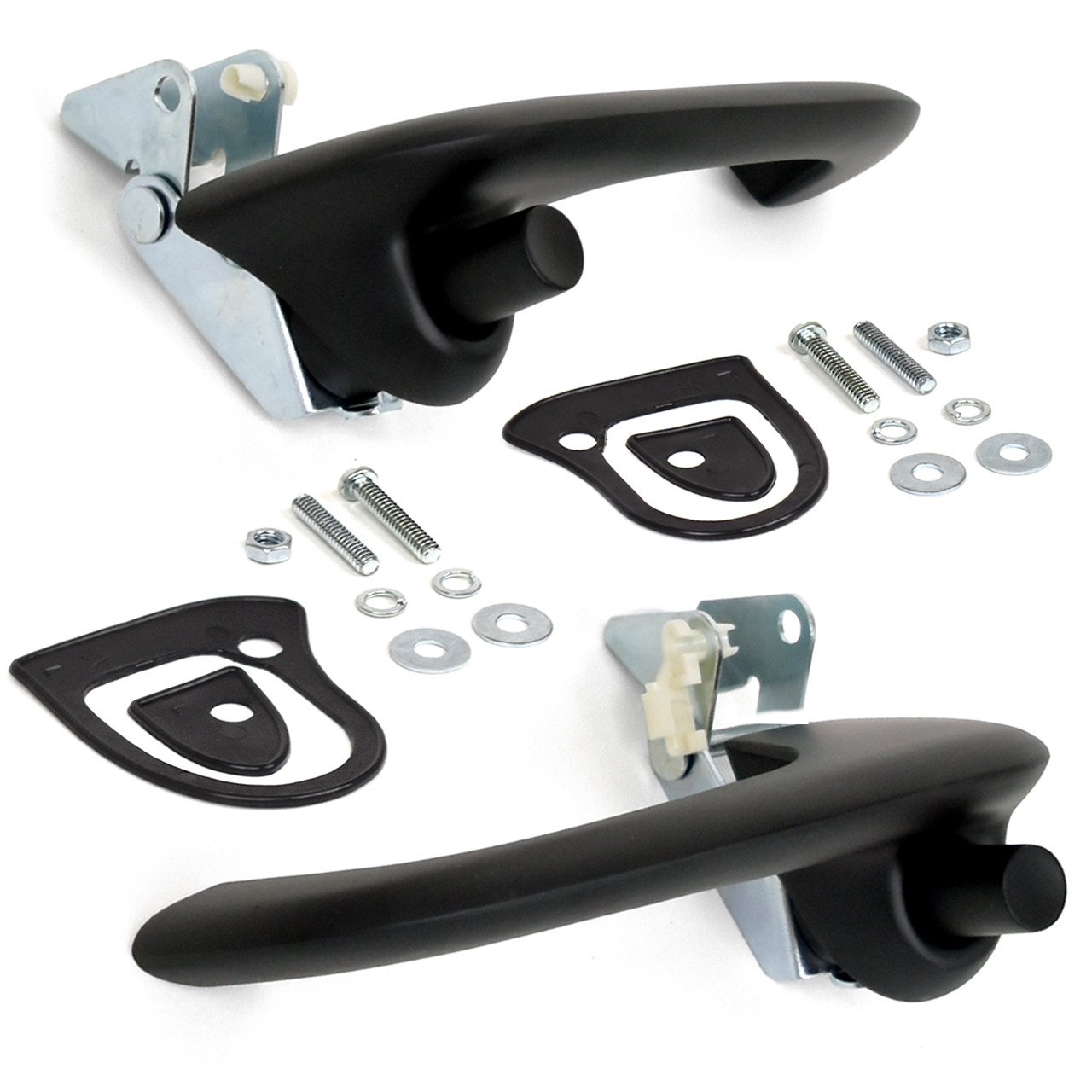 eClassics 1967-1968 Ford Mustang Outside Door Handle Assembly Black Pair