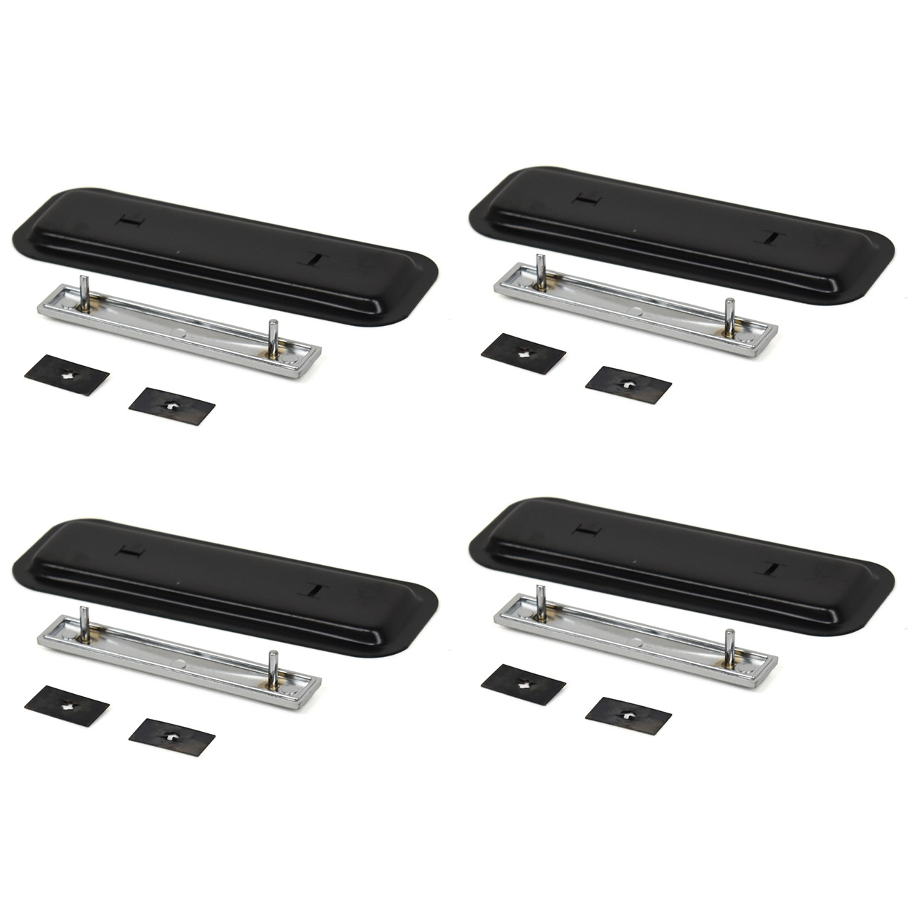 eClassics 1967 Ford Mustang Seat Emblem Trim Deluxe Interior 4pc Set For Four Seats