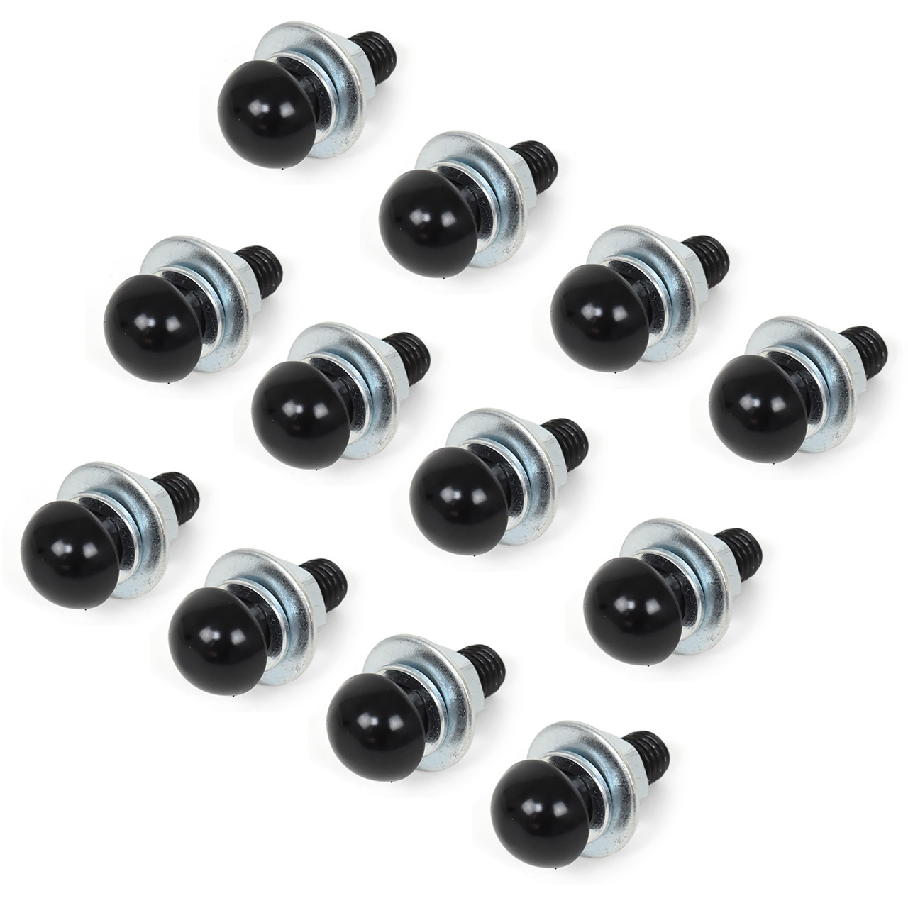 eClassics 1947-1959 Chevrolet Truck, 1947-1959 GMC Truck Bumper Bolt Black SET 12-Bolts For Front And Rear