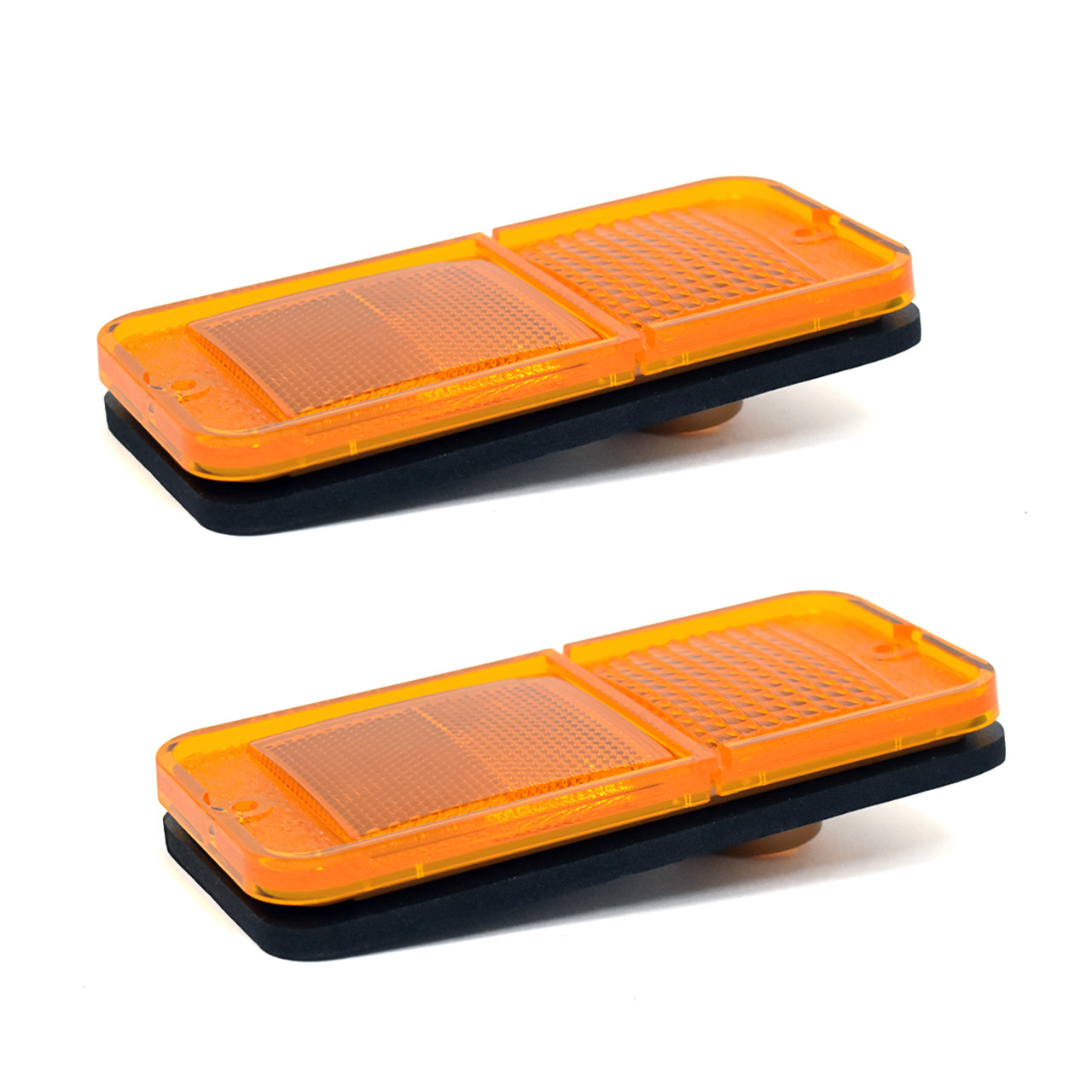 eClassics 1968-1972 Chevrolet K20 Suburban Side Marker Lens Amber Without Trim PAIR