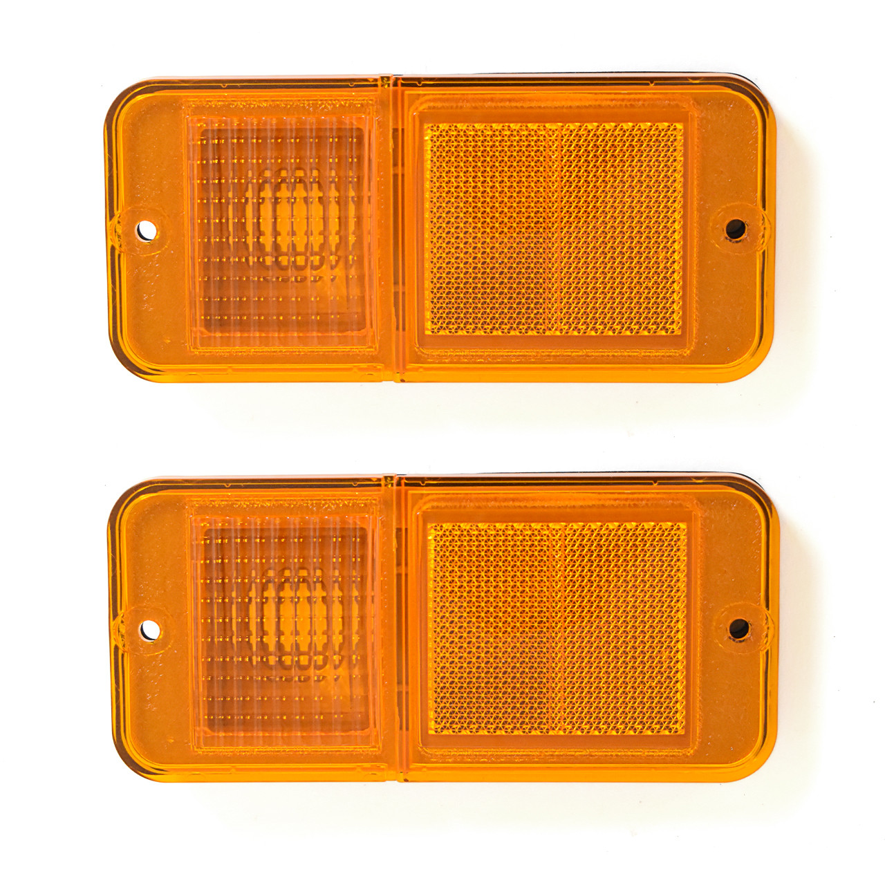 eClassics 1968-1972 GMC C15/C1500 Pickup Truck Side Marker Lens Amber Without Trim PAIR