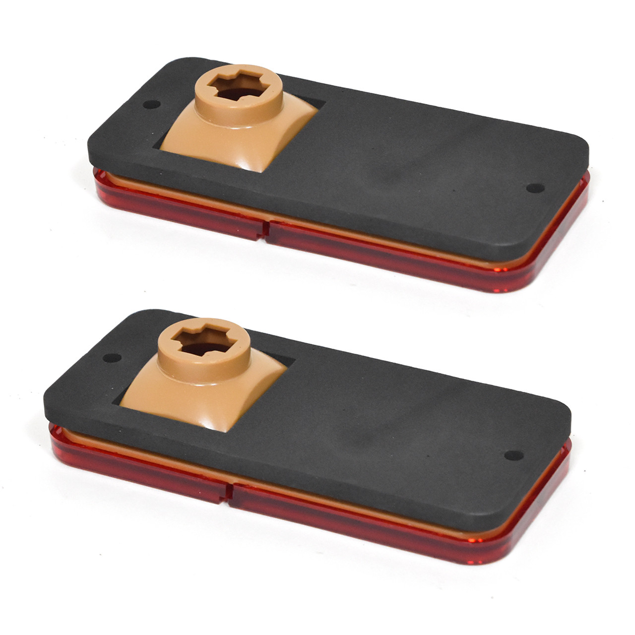 eClassics 1968-1972 Chevrolet K10 Pickup Truck Side Marker Lens Red Without Trim PAIR