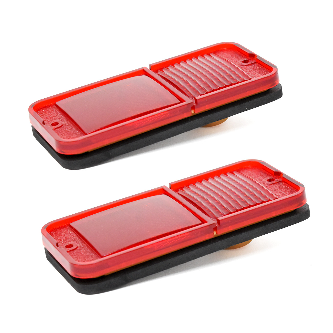 eClassics 1968-1972 GMC C25/C2500 Suburban Side Marker Lens Red Without Trim PAIR