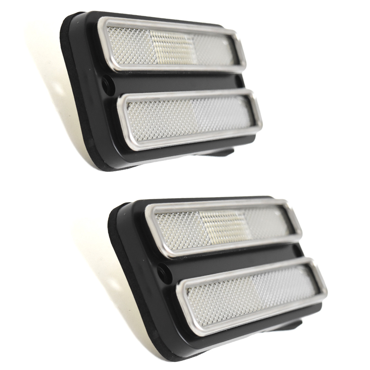 eClassics 1968-1972 Chevrolet C30 Pickup Truck Side Marker Lens With Trim Clear PAIR