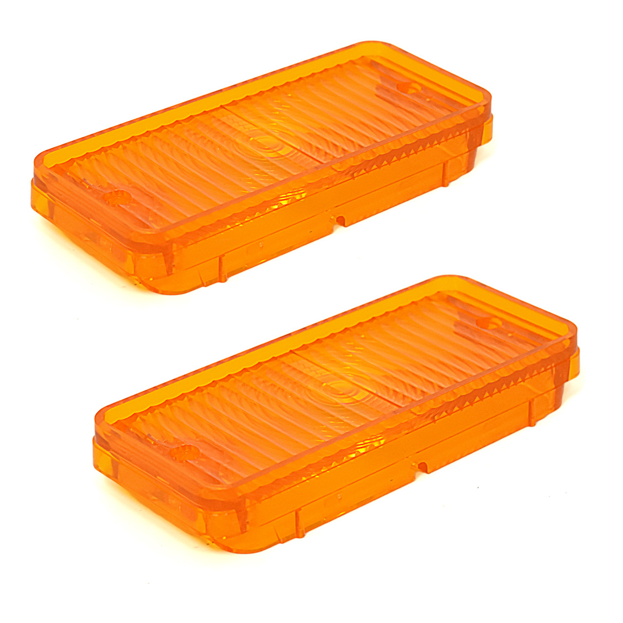 eClassics 1967-1968 Chevrolet C10 Pickup Truck Parking Light Lens Amber Pair