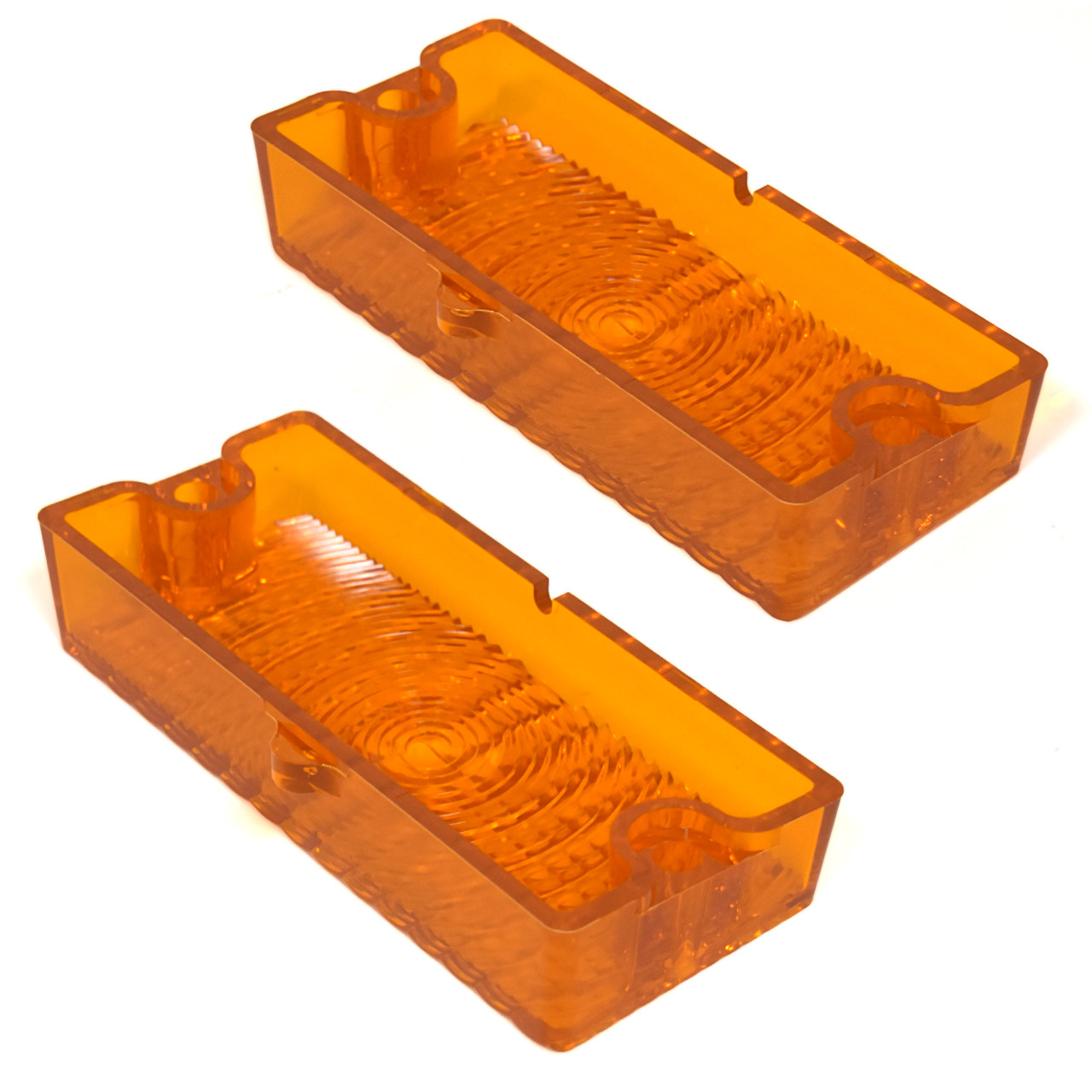 eClassics 1969-1970 Chevrolet C20 Pickup Truck Parking Light Lens Amber Pair