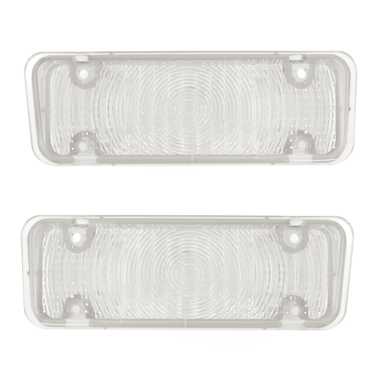 eClassics 1971-1972 Chevrolet K20 Pickup Truck Parking Light Lens Clear Pair