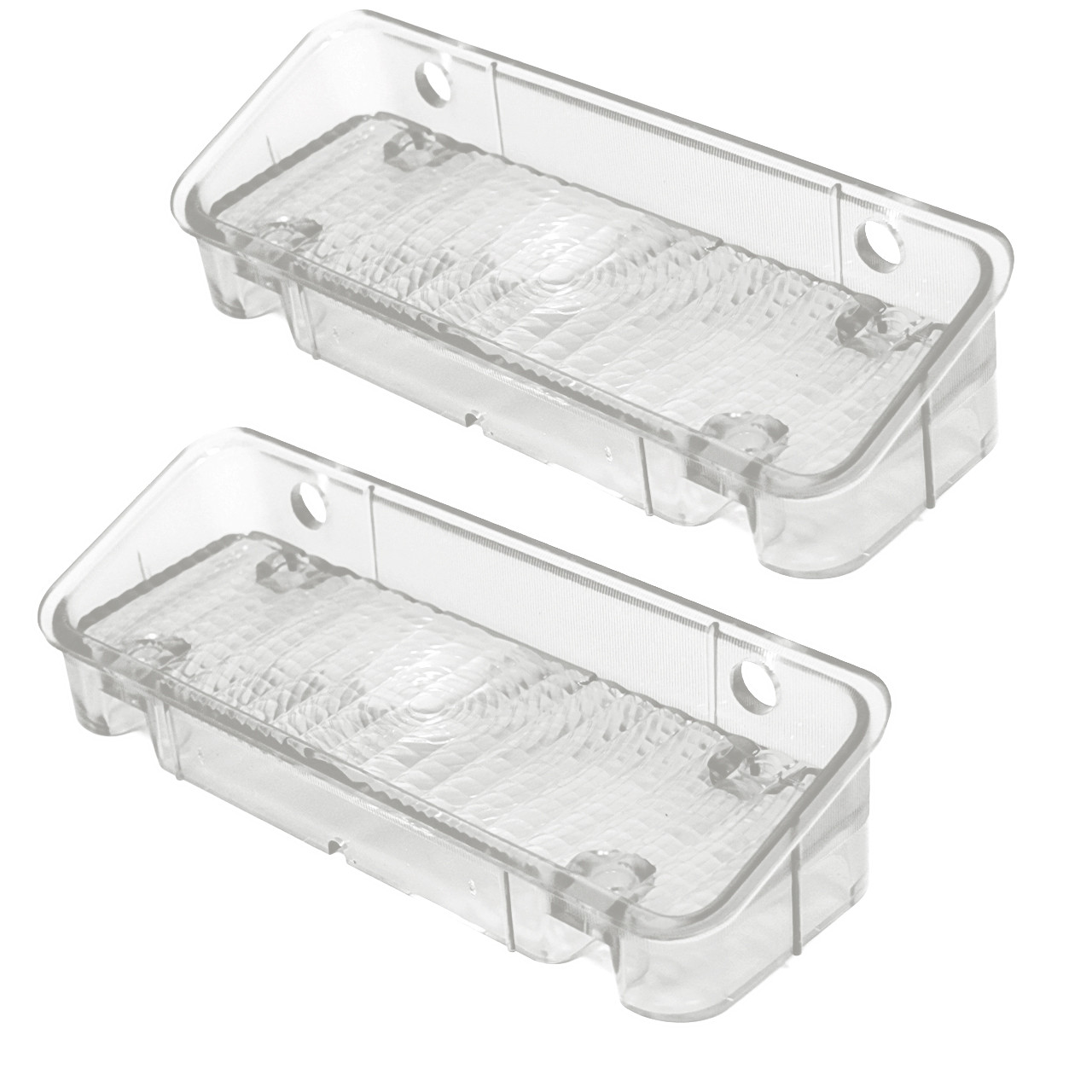 eClassics 1971-1972 Chevrolet K20 Suburban Parking Light Lens Clear Pair
