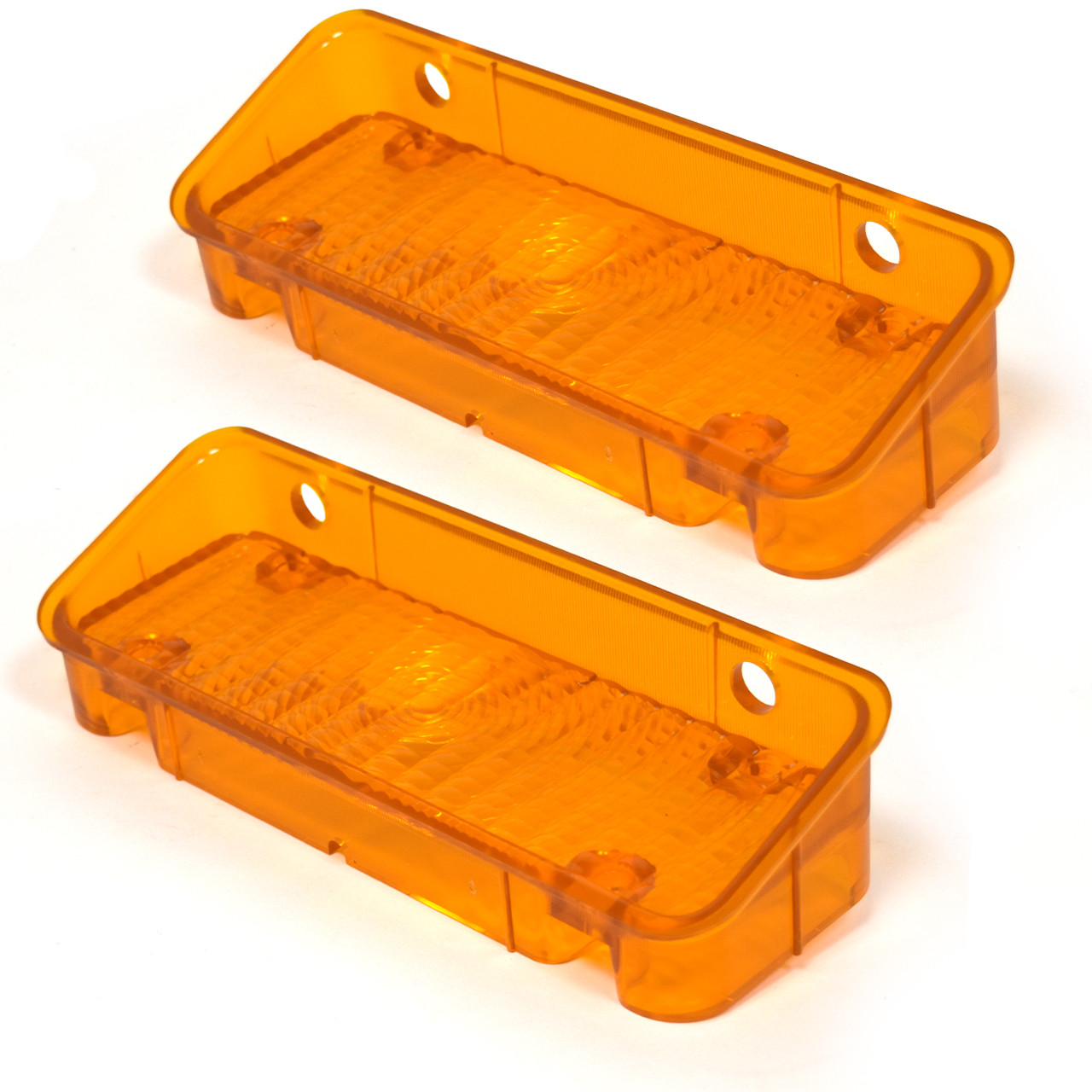 eClassics 1971-1972 Chevrolet K20 Suburban Parking Light Lens Amber Pair