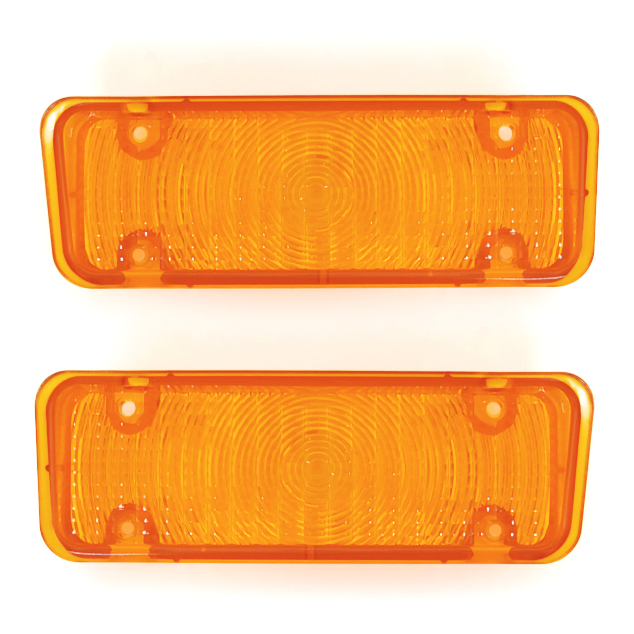 eClassics 1971-1972 Chevrolet C10 Pickup Truck Parking Light Lens Amber Pair