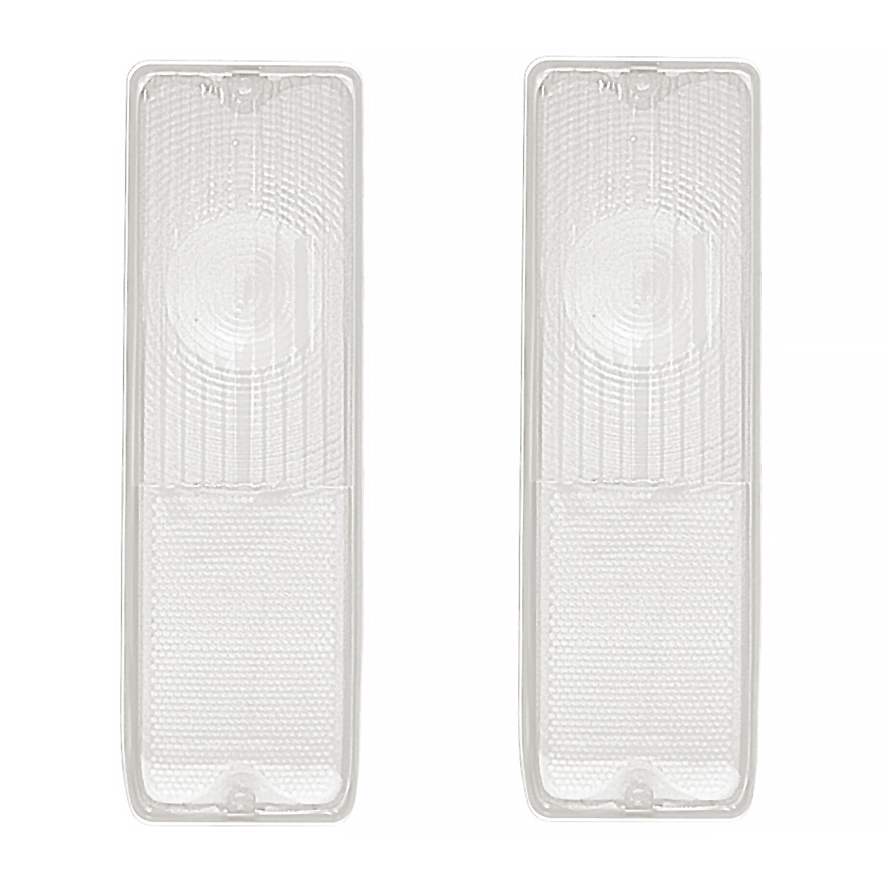 eClassics 1967-1972 GMC K25/K2500 Pickup Truck Tail Light Lens Fleetside Clear Pair