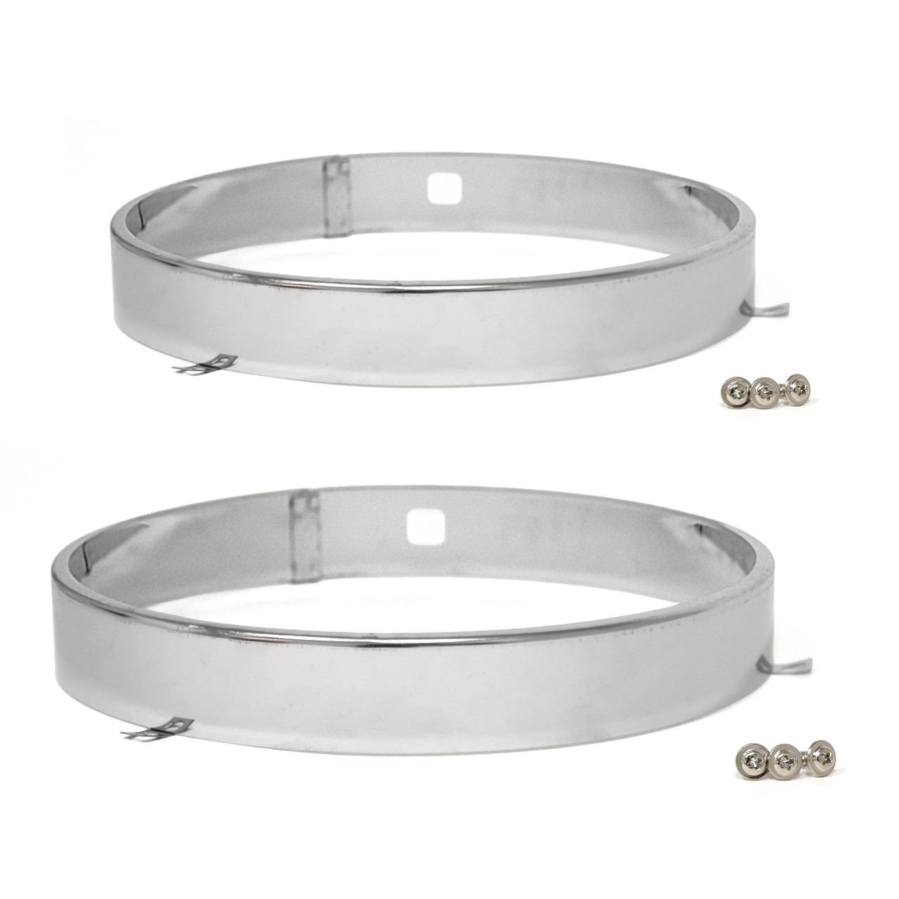 eClassics 1970-1973 Pontiac Firebird Headlight Retaining Ring 7 Inch Diameter, 1 Inch Wide PAIR