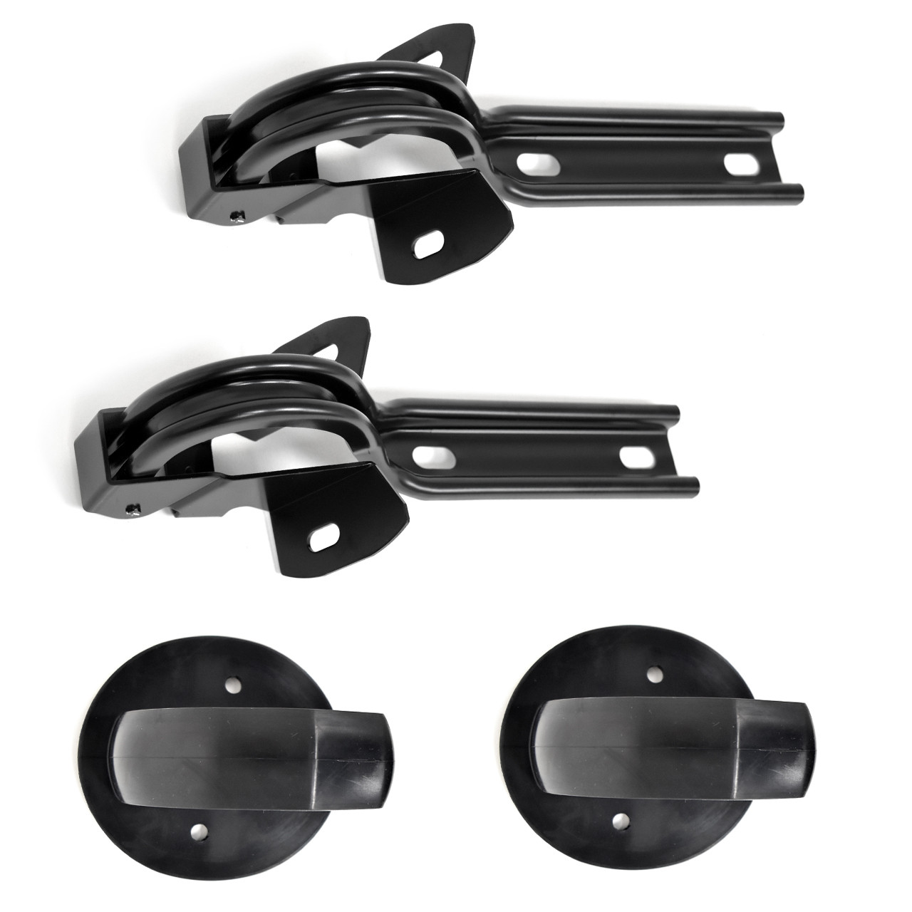 eClassics 1979-1993 Ford Mustang Hood Hinge Kit - Hinges, Mounting Cups