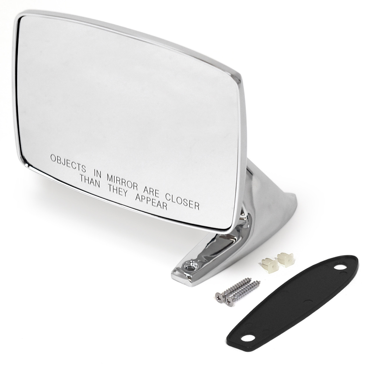 ACP FB-BM006A 1980-1989 Ford Bronco Outside Mirror Chrome Passenger Side With Convex Glass