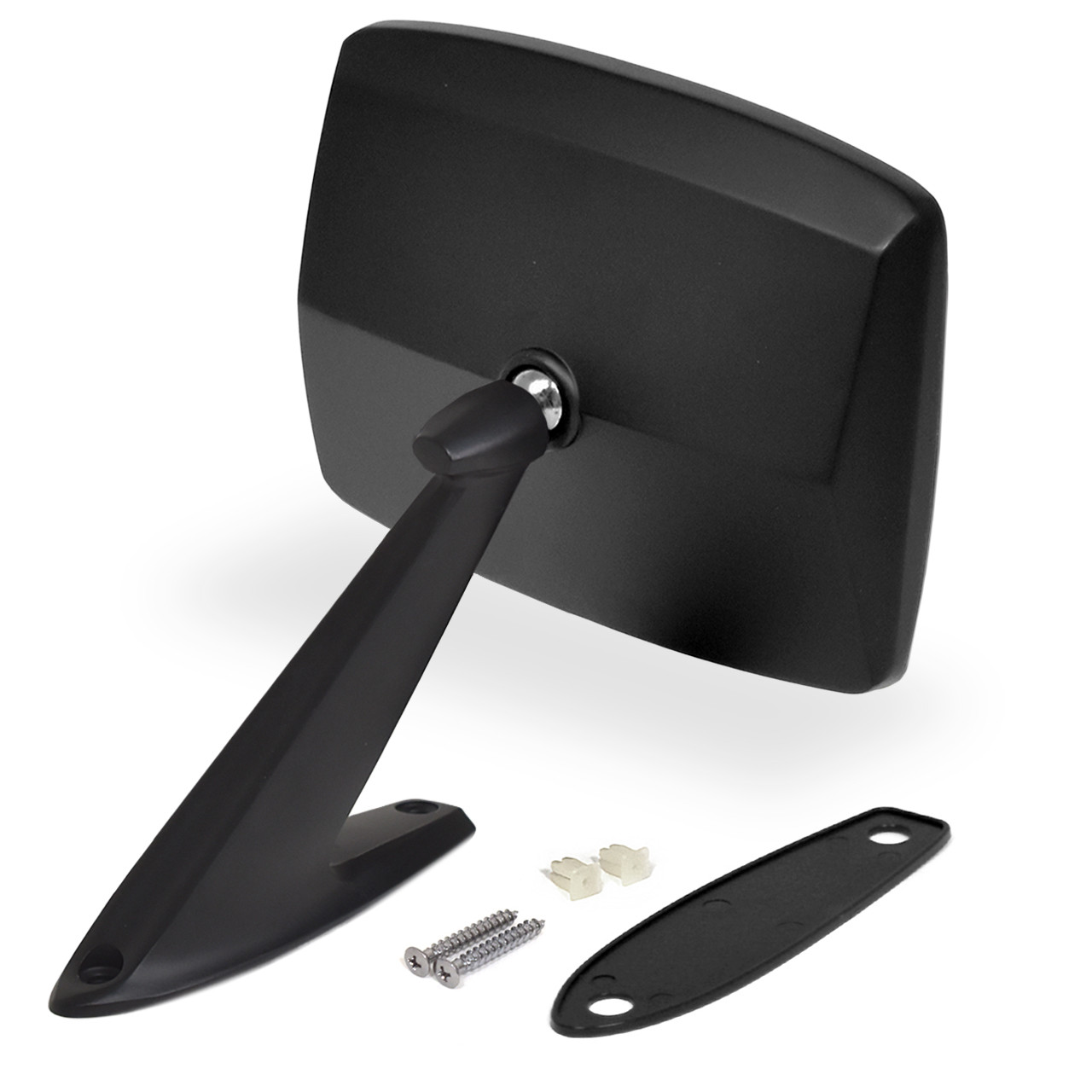 ACP FB-BM007A 1980-1989 Ford F-150 Pickup Truck Outside Mirror Black Passenger Side With Convex Glass