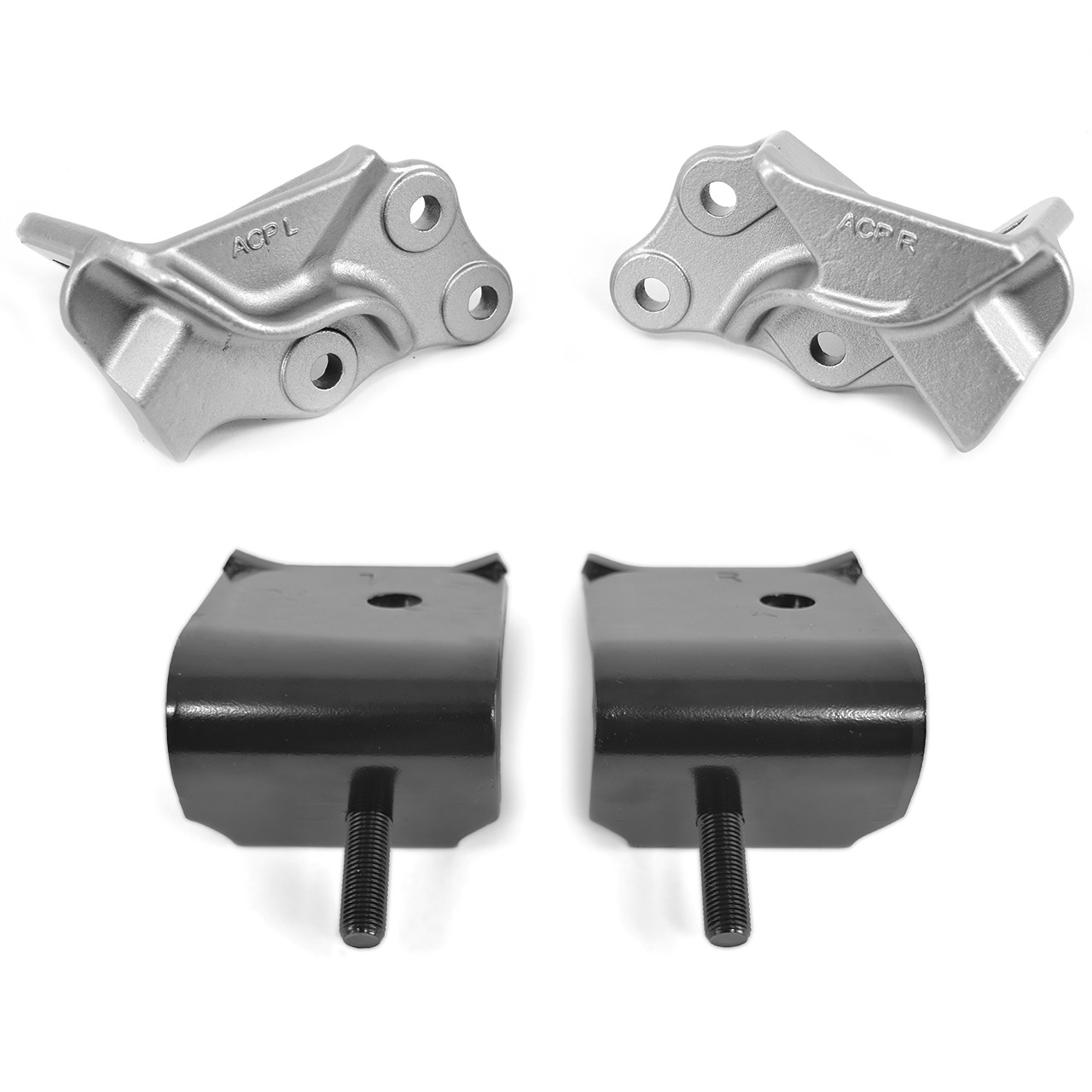 eClassics 1963-1965 Ford Falcon Frame-Side Engine Mount Bracket Set Upper & Lower V8