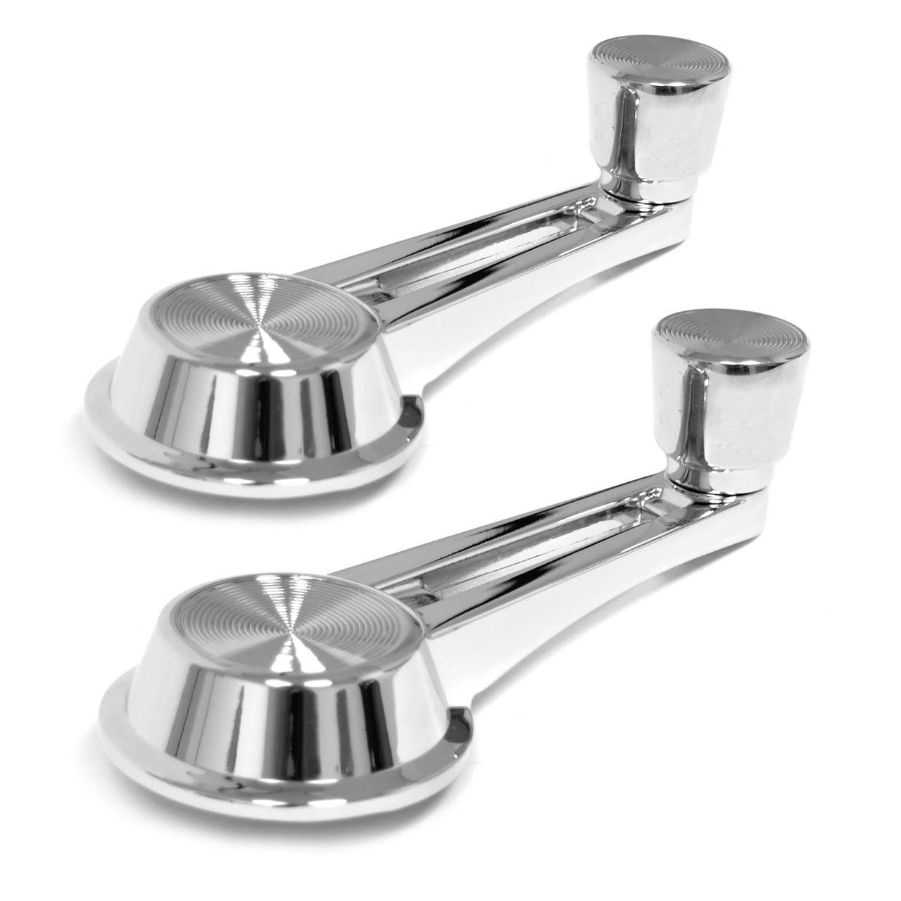 eClassics 1966 Chevrolet Caprice Window Handle Chrome Knob Pair