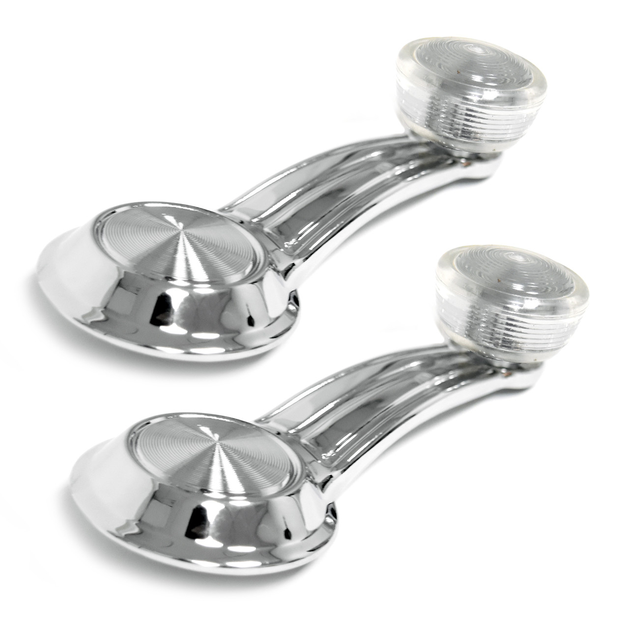 eClassics 1975-1976 GMC K15 Truck Window Handle Clear Knob Pair