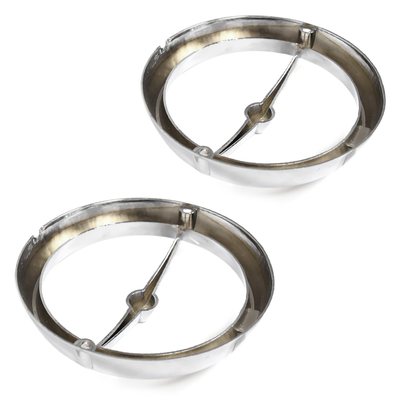 eClassics 1965-1967 Ford Mustang Fog Light Bezels Chrome Pair