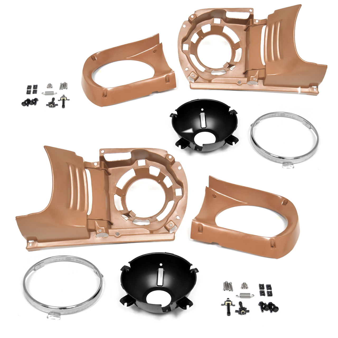 eClassics 1965-1966 Ford Mustang Headlight Bucket Assembly Pair