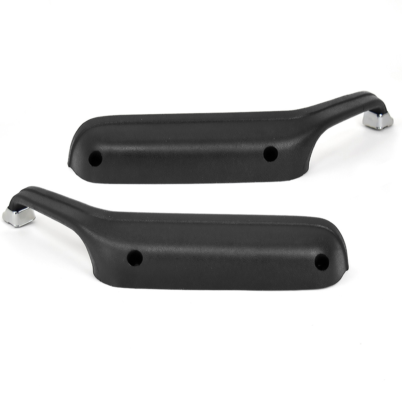 ACP FK-BA001 1973-1976 Ford Pinto Arm Rest Pad Black With Chrome Trim Pair