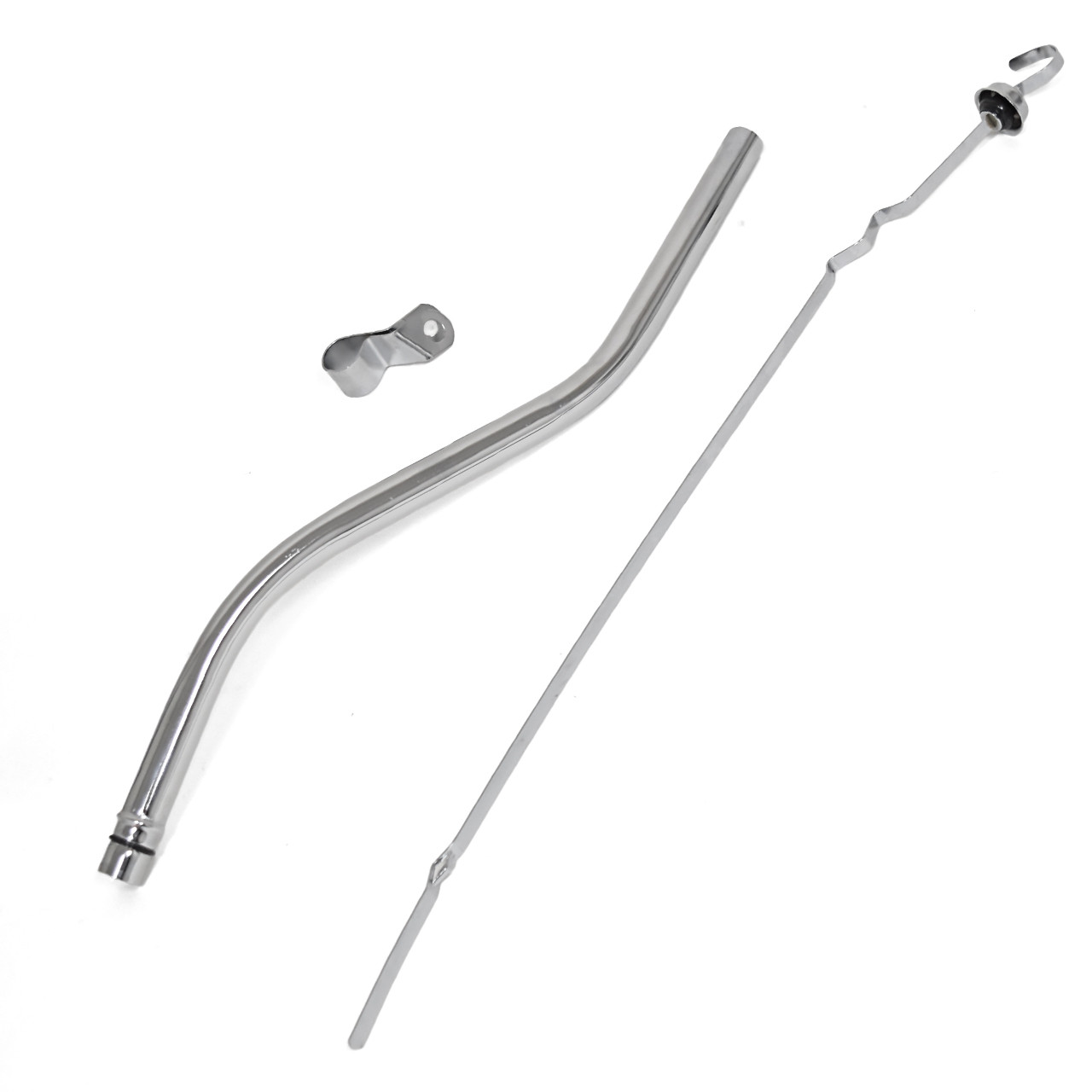 eClassics 1965-1973 Ford Mustang C4 Transmission Dipstick Chrome Tube and Bracket 289/302
