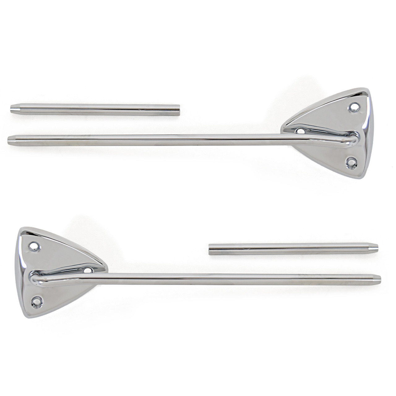 eClassics 1965-1966 Ford Mustang Sunvisor Bracket and Rod Pair Coupe/Fastback