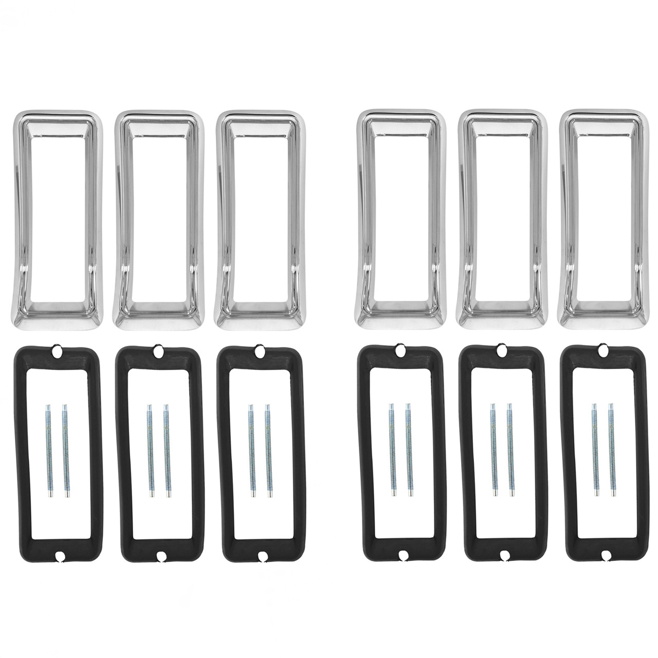eClassics 1967 Ford Mustang Tail Light Bezel Paired Set