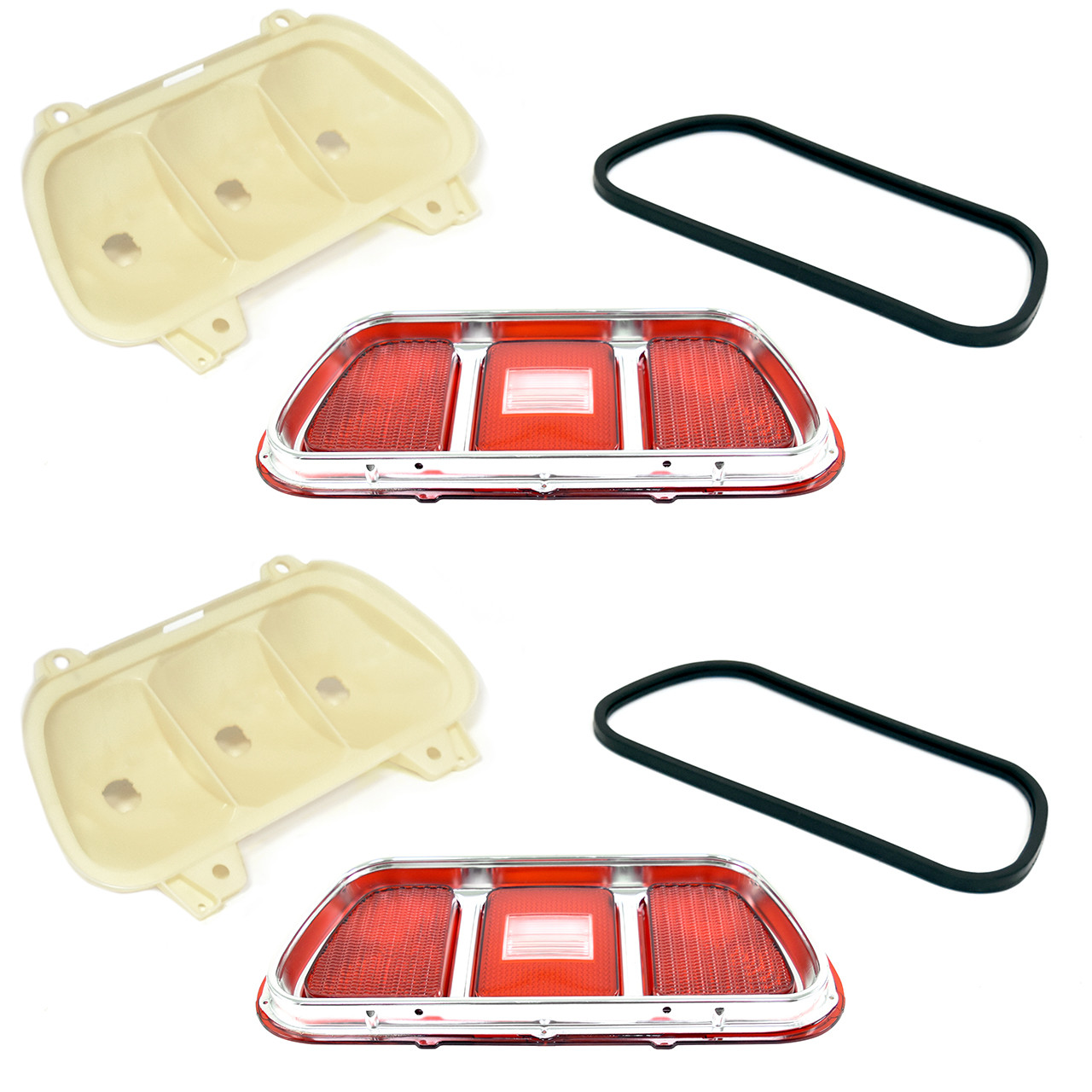 eClassics 1971-1973 Ford Mustang Tail Light Assembly Pair