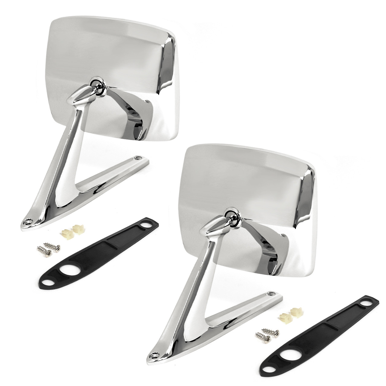 eClassics 1975-1979 Ford F-150 Truck Outside Mirrors Chrome Pair