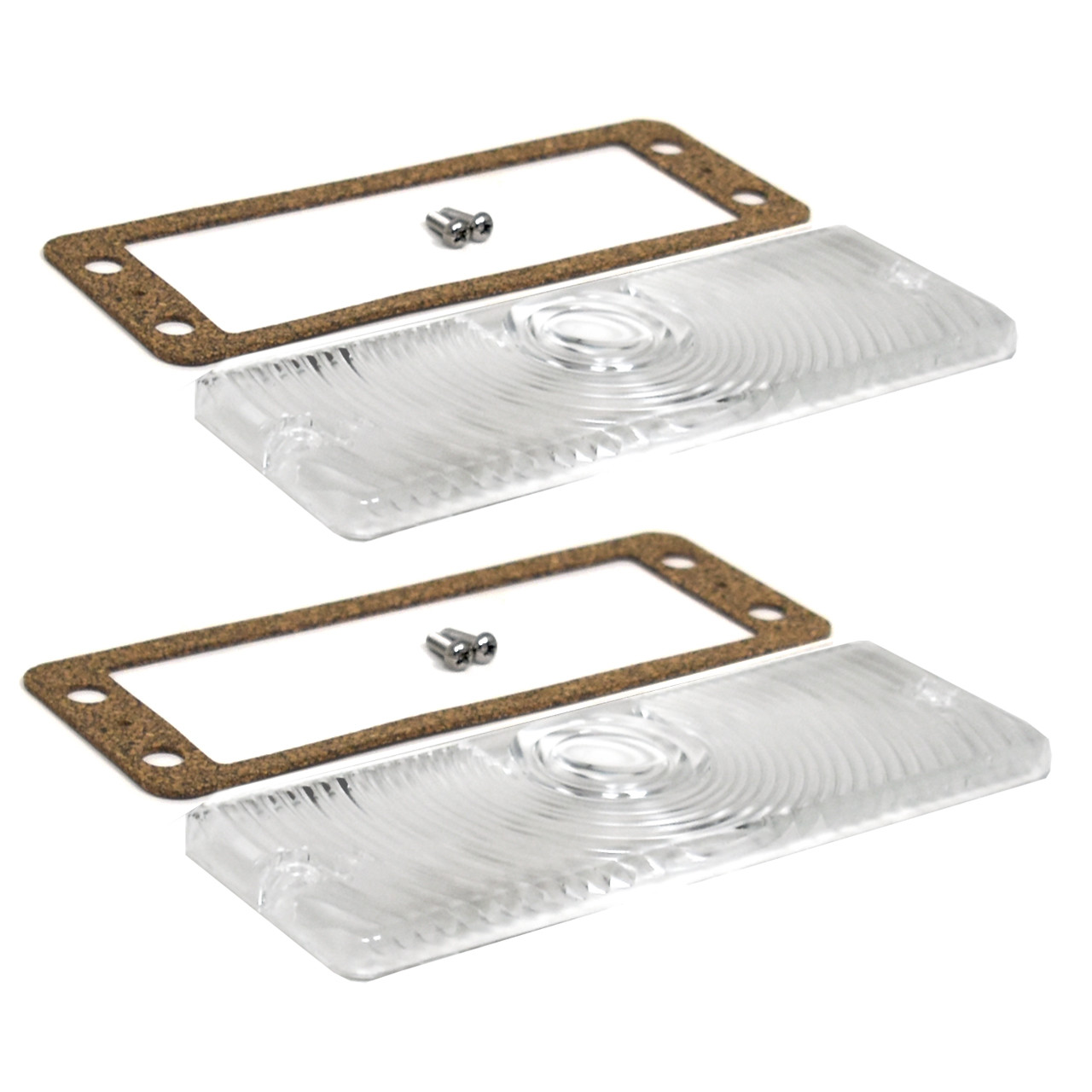 eClassics 1969-1971 International Harvester Scout 800 Turn Signal Parking Light Lens Kit Clear Pair