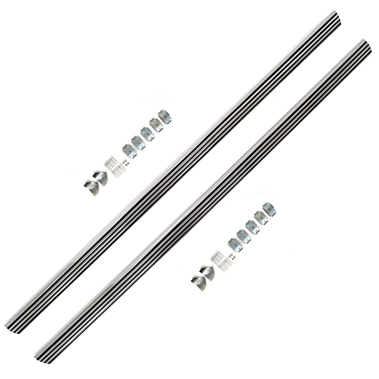 eClassics 1964-1966 Ford Mustang Rocker Panel Moldings With Clips Pair