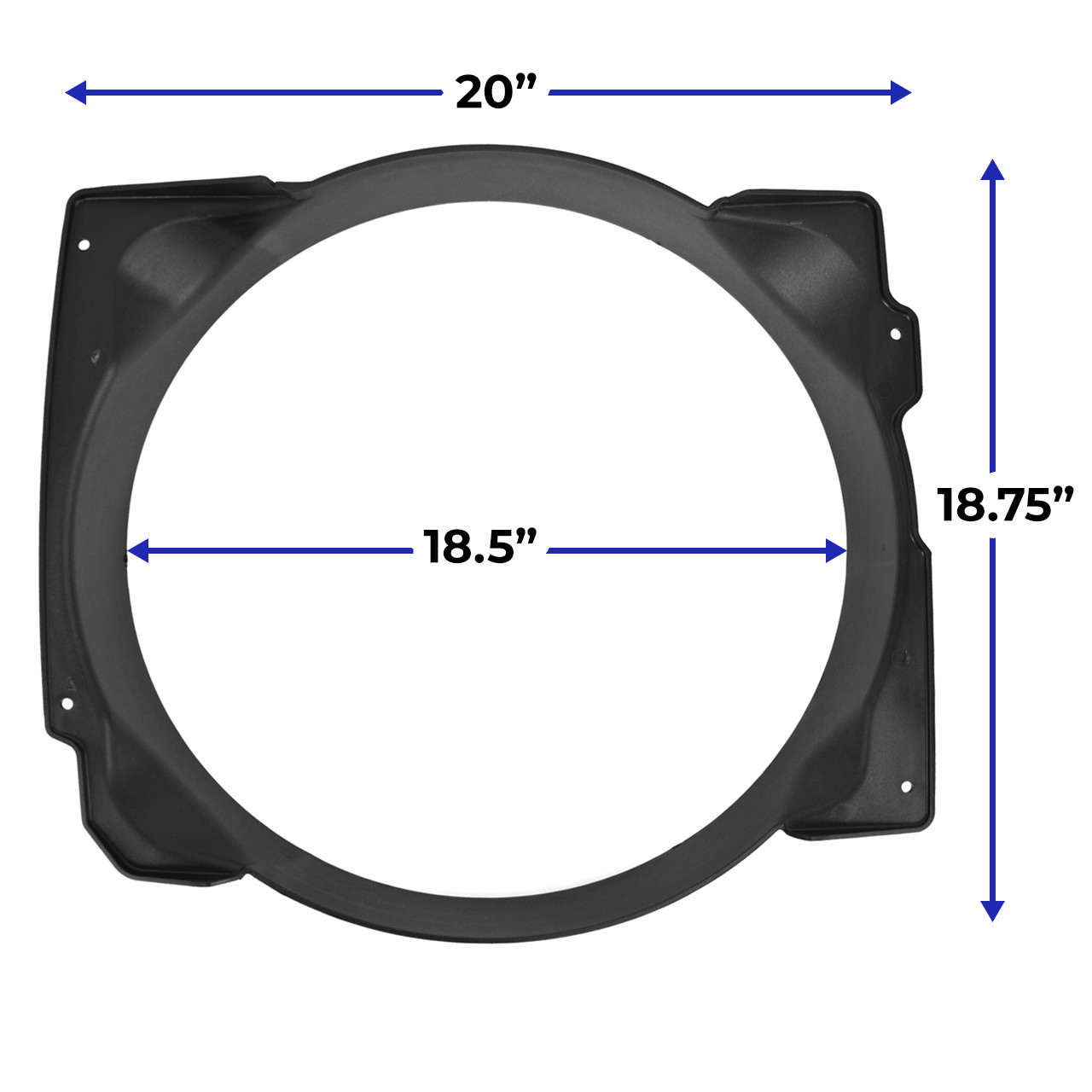 eClassics 1963-1966 Ford Falcon Fan Shroud HiPo 3 1/2