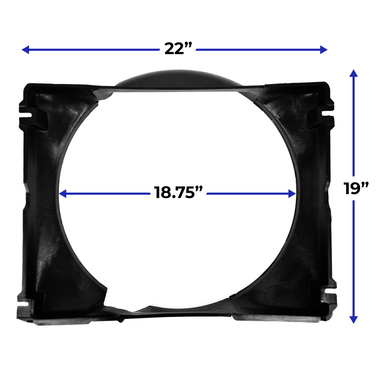 eClassics 1967-1969 Ford Mustang Fan Shroud For 289/302/351 20" Core Width Radiator