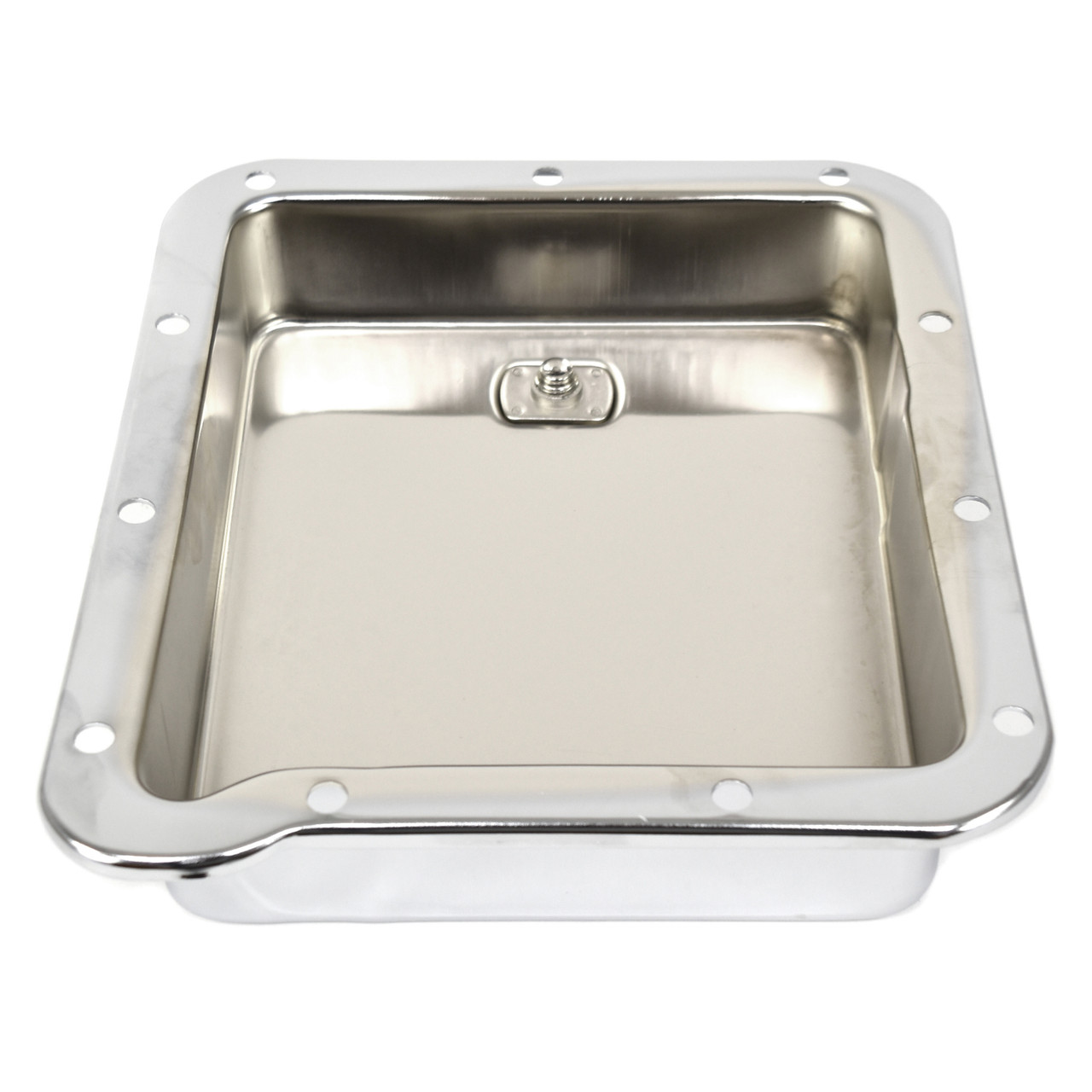 eClassics 1965-1970 Ford Falcon Transmission Pan C4 With Drain Plug Chrome