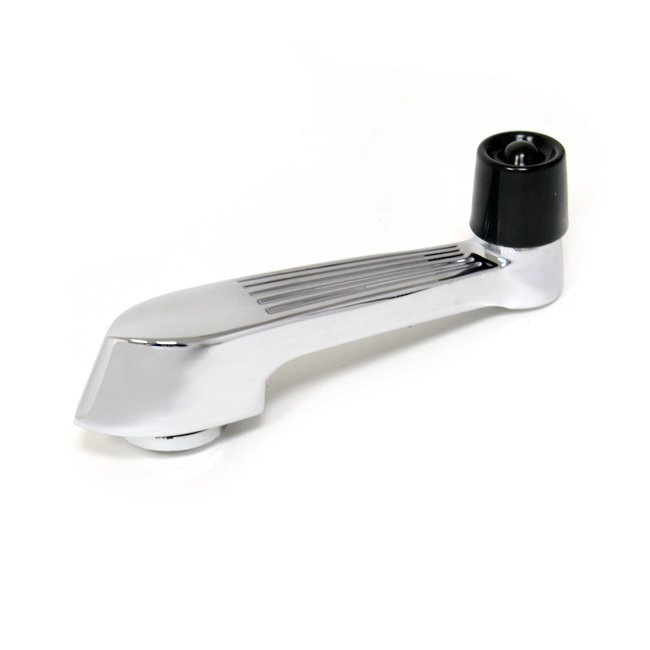 eClassics 1953-1955 Ford F-350 Door Window Handle With Black Knob & Clip Driver or Passenger Side