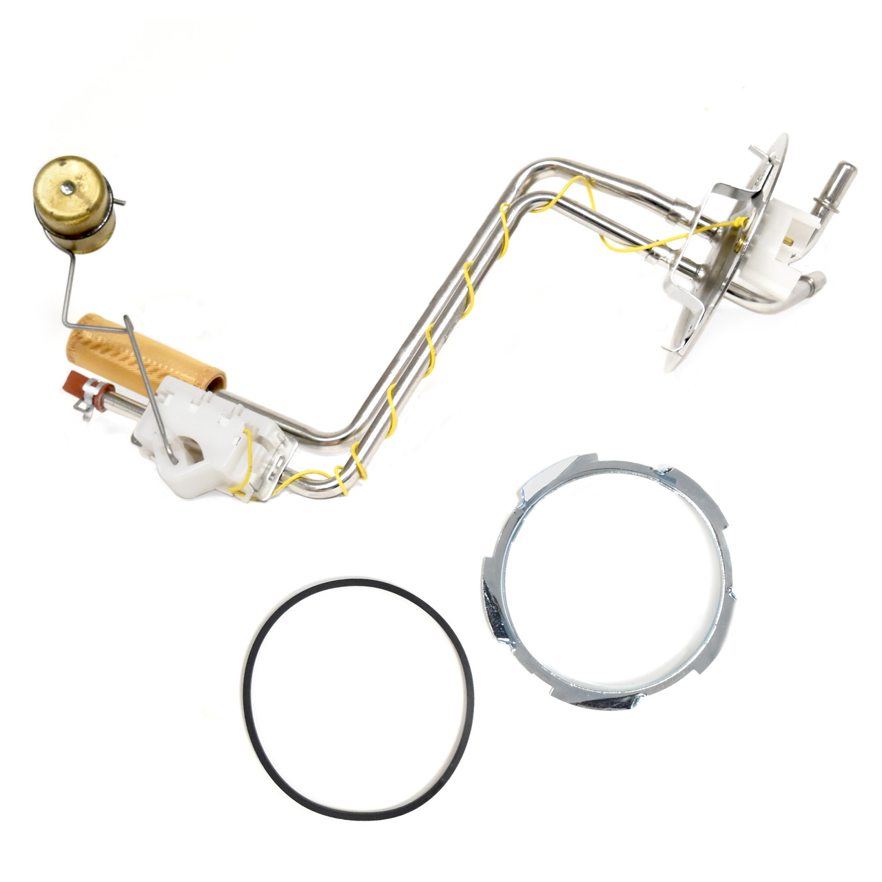 eClassics 1987-1989 Ford F-150 Pickup Truck Fuel Sending Unit For 19 Gallon Mid Frame Tank Non-EFI 73-10 Ohm Range 3/8" w/ Return Stainless