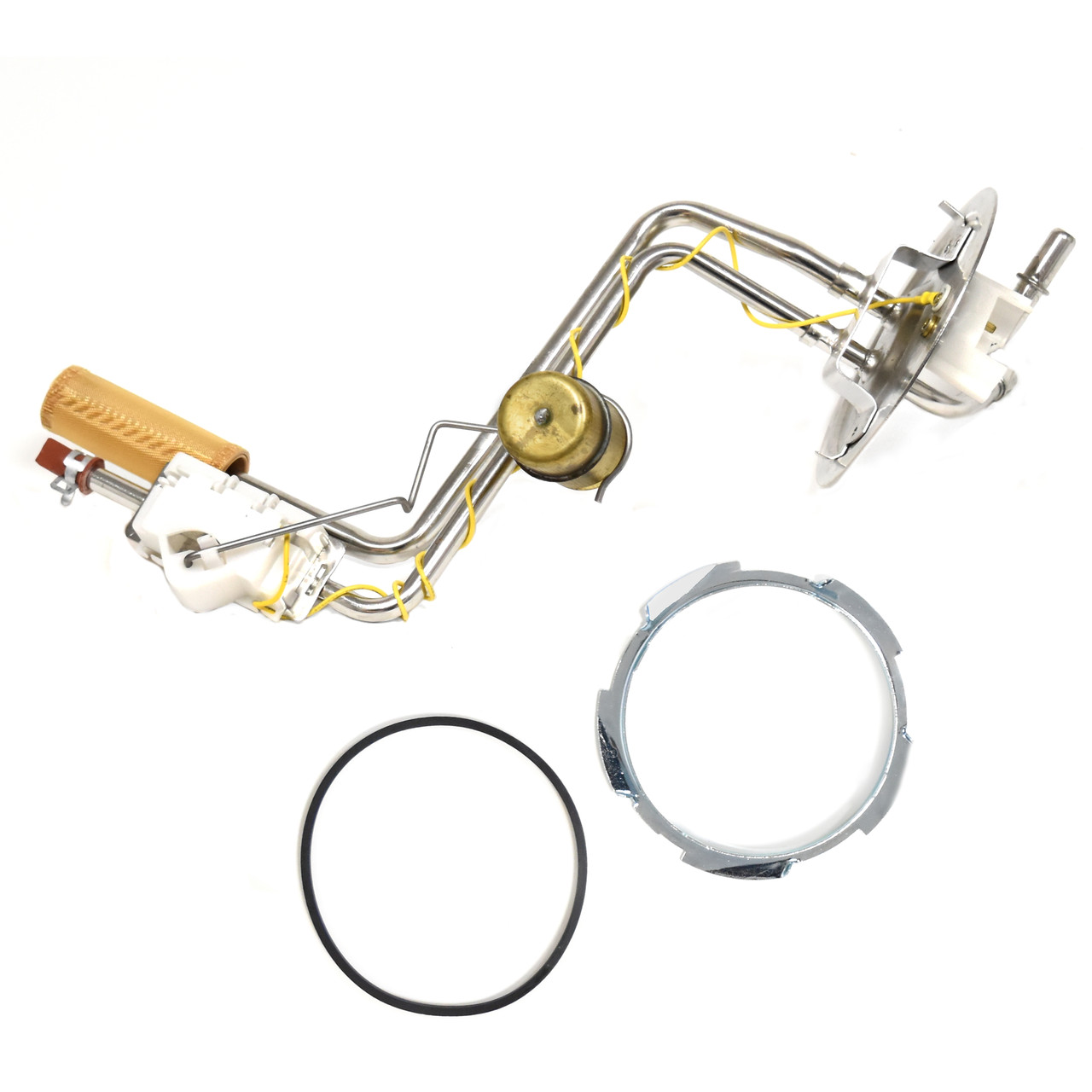 eClassics 1987-1989 Ford F-150 Pickup Truck Fuel Sending Unit For 19 Gallon Mid Frame Tank Non-EFI 73-10 Ohm Range 3/8" w/ Return Stainless