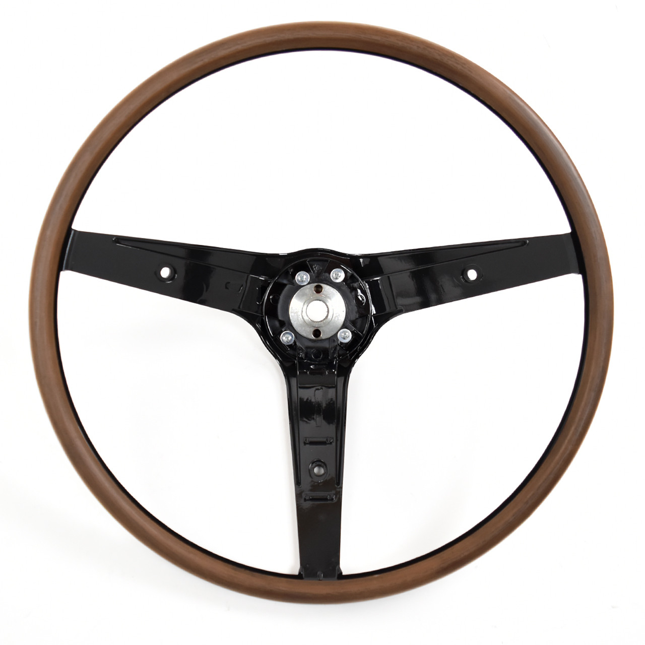 ACP FM-ES008M 1969 Ford Ranch Wagon Steering Wheel Rim Blow 3-Spoke Deluxe Woodgrain Without Horn Switch