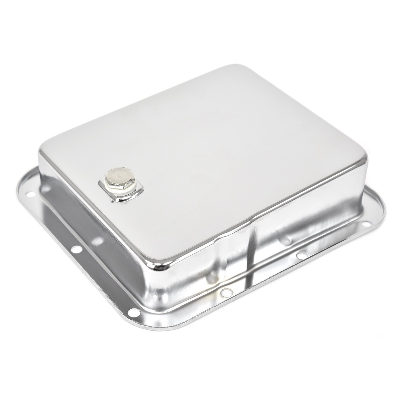 eClassics 1976-1984 Ford F-150 Pickup Truck Transmission Pan C4 With Drain Plug Chrome