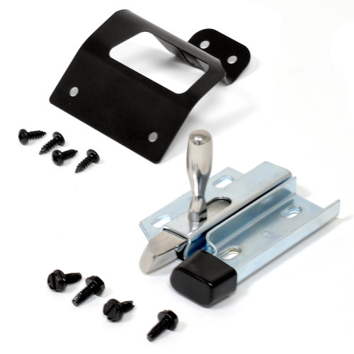 ACP FM-BS027 1965-1966 Ford Mustang Fold Down Rear Seat Latch and Cover Set For Fastback