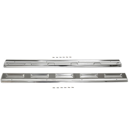 eClassics 1970-1974 Plymouth Barracuda Door Sill Scuff Plate With Hardware Pair