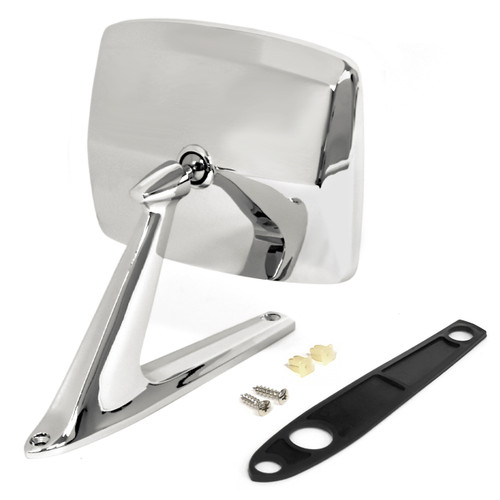 eClassics 1966-1979 Ford F-100 Pickup Truck Outside Mirror Chrome Passenger Side With Convex Glass