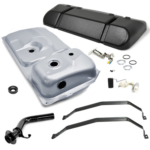 eClassics 1987-1993 Ford Mustang Fuel Tank Kit - Filler Neck, Straps, Hanger, Pump, Sending Unit, Shield, Grommet