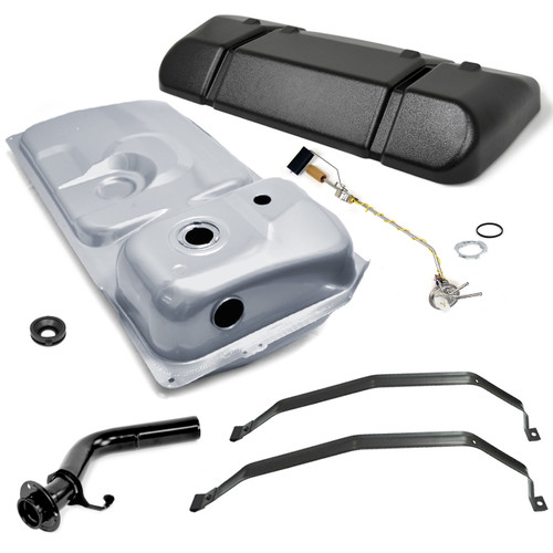 eClassics 1984-1985 Ford Mustang Fuel Tank Kit For 5.0 With Manual Trans - Filler Neck, Straps, Sending Unit, Shield, Grommet