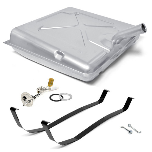 eClassics 1964 Ford Galaxie Fuel Tank Kit - Tank w/ Filler Neck, 5/16" Sending Unit, Mounting Straps, J-Bolts