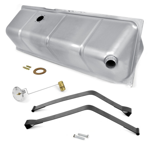 eClassics 1953-1955 Ford F-350 Pickup Truck Fuel Tank Kit - Under-Cab Tank, Straps, Sending Unit For Aftermarket Gauge (240-33 Ohms)