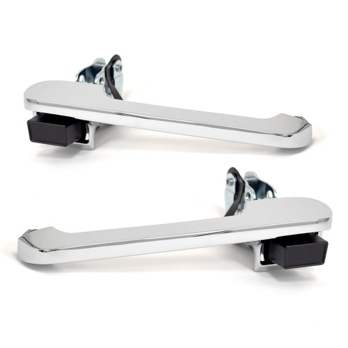 eClassics 1980-1983 Ford F-100 Pickup Truck Outside Door Handle Chrome Pair