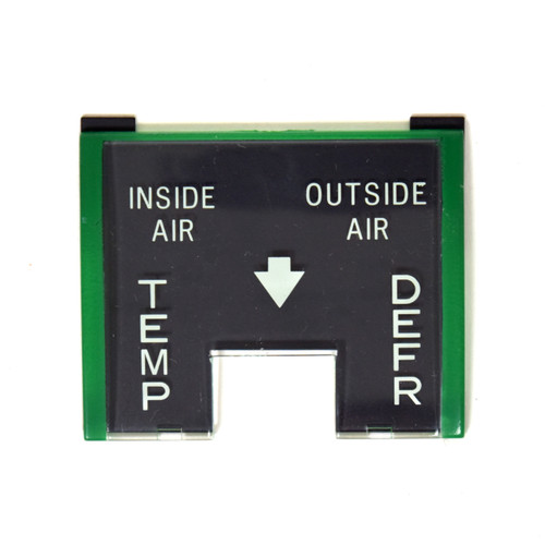eClassics 1955-1959 GMC Truck, 1955-1959 Chevrolet Truck Heater Control Lens Face And Backing Plate