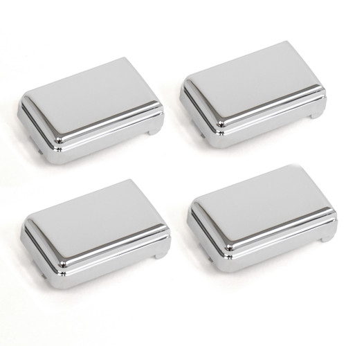 eClassics 1987-1991 GMC V3500 Pickup Truck, 1989-1991 Chevrolet V3500 Pickup Truck Door Pull Strap Cover Chrome 4-Piece Set